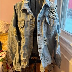 Distressed Denim Jacket